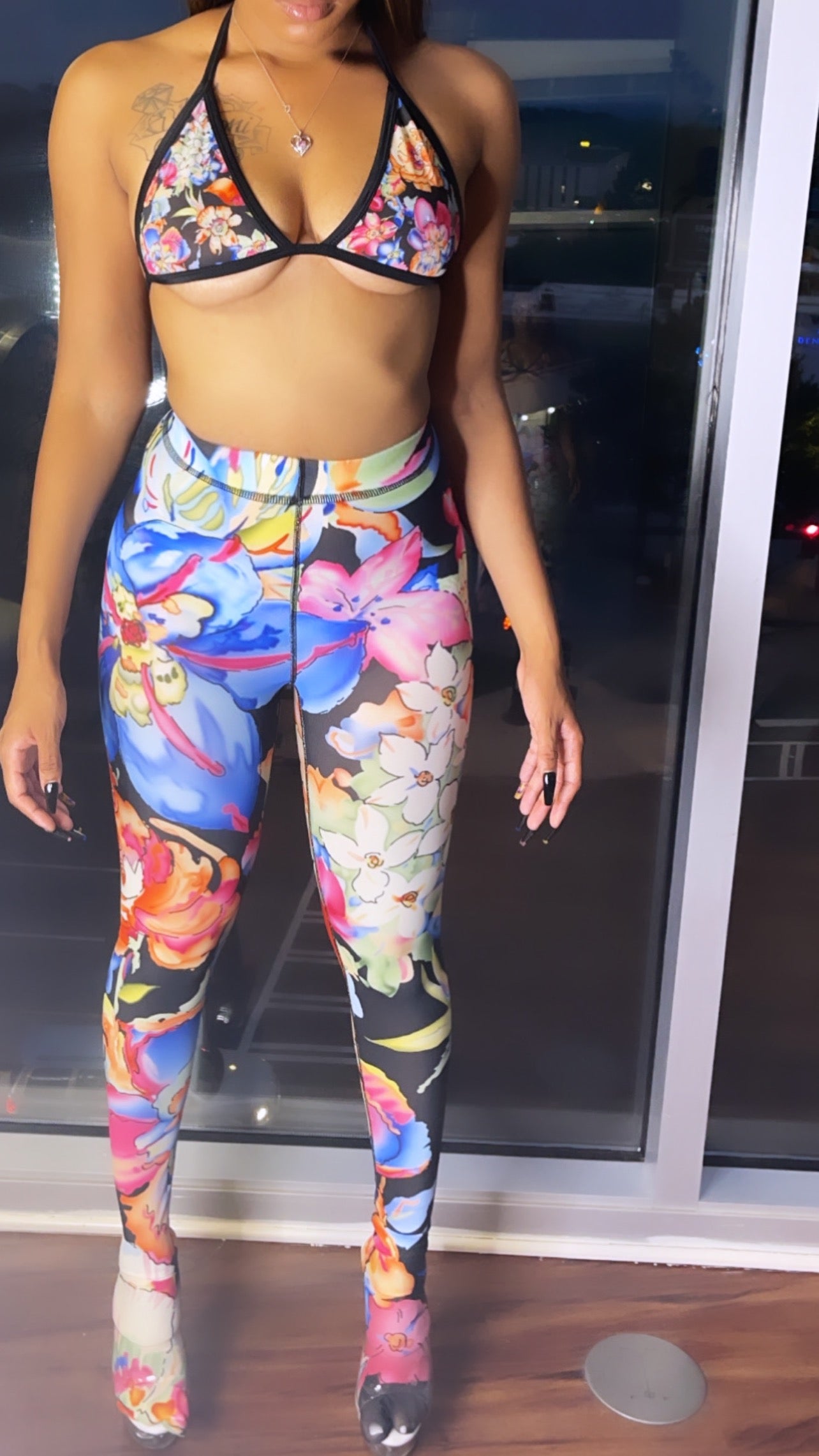 Buy Printed Leggings in blue white and red by Pink 'n' Purple – Deepee  Online Store